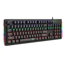Tastatura mecanica T-Dagger Bermuda, iluminare rainbow, gaming (Negru)