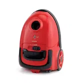 Aspirator cu sac Heinner HVC-VB750RD, 750 W, Putere de aspirare 180 W, Filtru HEPA H11, Perie ECO pentru podele, 1.6 L, Control variabil al puterii, Accesoriu pentru spatii inguste (Rosu/Negru)