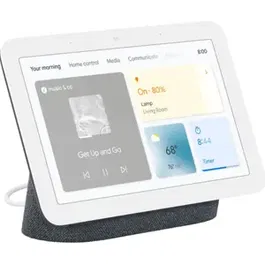 Boxa inteligenta Google Nest Hub 2, ecran 7", Bluetooth, WiFi, Control vocal, Asistenta vocala (Negru)