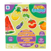 Puzzle educational cu fructe si legume, Smile Games, 36 piese