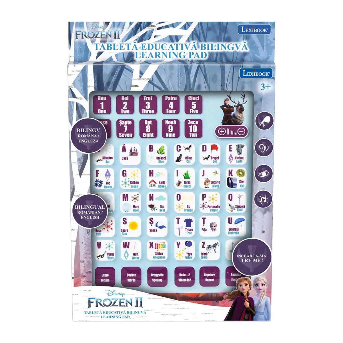 Tableta educativa bilingva Lexibook, Frozen 2, RO-EN