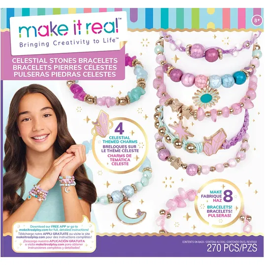 Set de bratari Diy Celestial Stones, Make It Real, 270 piese