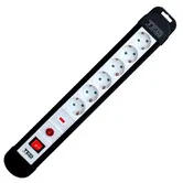 Prelungitor TED Electric PS-TED6-5, 6 prize, 5 m (Negru/Alb)