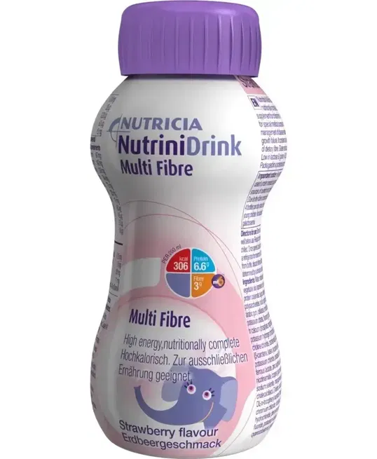 NutriniDrink MF cu aromă de căpșuni, 200 ml, Nutricia