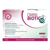 Omni Biotic 10, probiotice pentru refacerea florei intestinale, 10 plicuri
