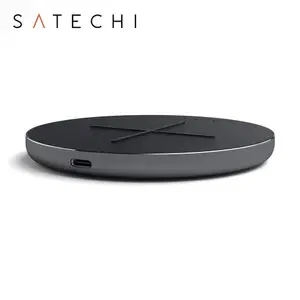 Incarcator Wireless Fast Charge Satechi, USB Type C, 10W, Certificat QI (Negru)