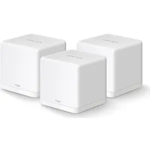 Sistem Mesh Wi-Fi Mercusys Halo H30G, AC1300, Dual-Band, MU-MIMO, Seamless Roaming, Control Parental, cu acoperire pentru intreaga casa, 3 buc (Alb)