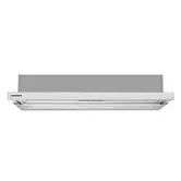 Hota incorporabila telescopica Heinner HTCH-490IX, 413.5 mc/h, 1 Motor, Lumina LED, 2 Filtre aluminiu (Argintiu)