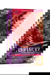 Vopsea de par permanenta Rosu Vulcanic 77/44 Color Perfect, 135ml, Wella