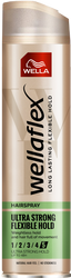 Fixativ cu grad de fixare 5 Ultra Strong Flexible Hold Wellaflex, 250ml, Wella