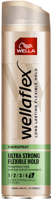 Fixativ cu grad de fixare 5 Ultra Strong Flexible Hold Wellaflex, 250ml, Wella