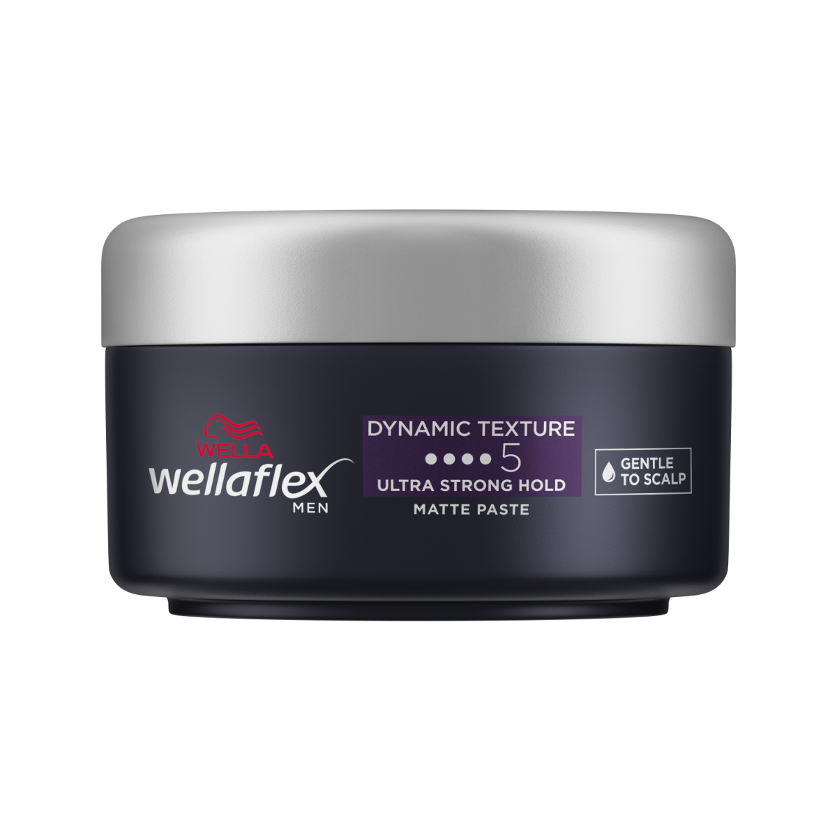 Ceara mata pentru par cu grad de fixare 5 Men Dynamic Texture Wellaflex, 75ml, Wella