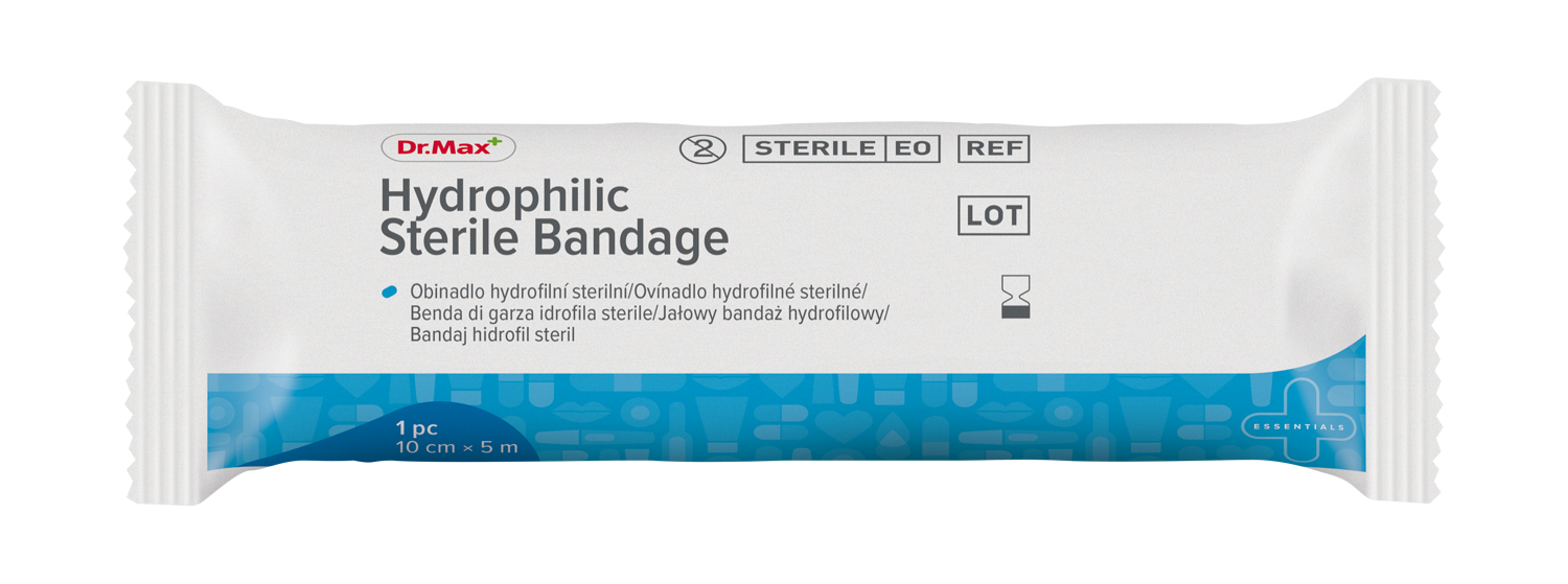 Dr. Max Bandaj Steril Hidrofil, 10cm x 5m