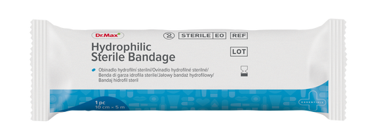 Dr. Max Bandaj Steril Hidrofil, 10cm x 5m
