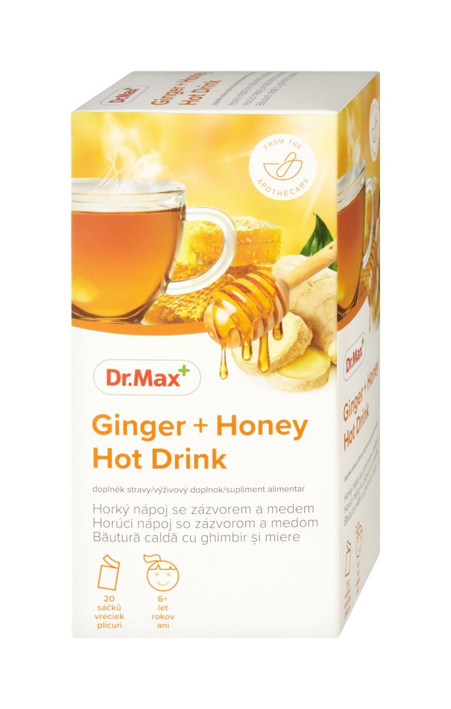 Dr. Max Ginger + Honey Hot Drink, 20 plicuri