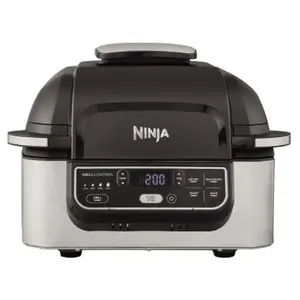 Friteuza cu aer cald Ninja AG301EU, 1750 W, 5.7 L, 5 functii de gatit customizabile (Negru/Gri)