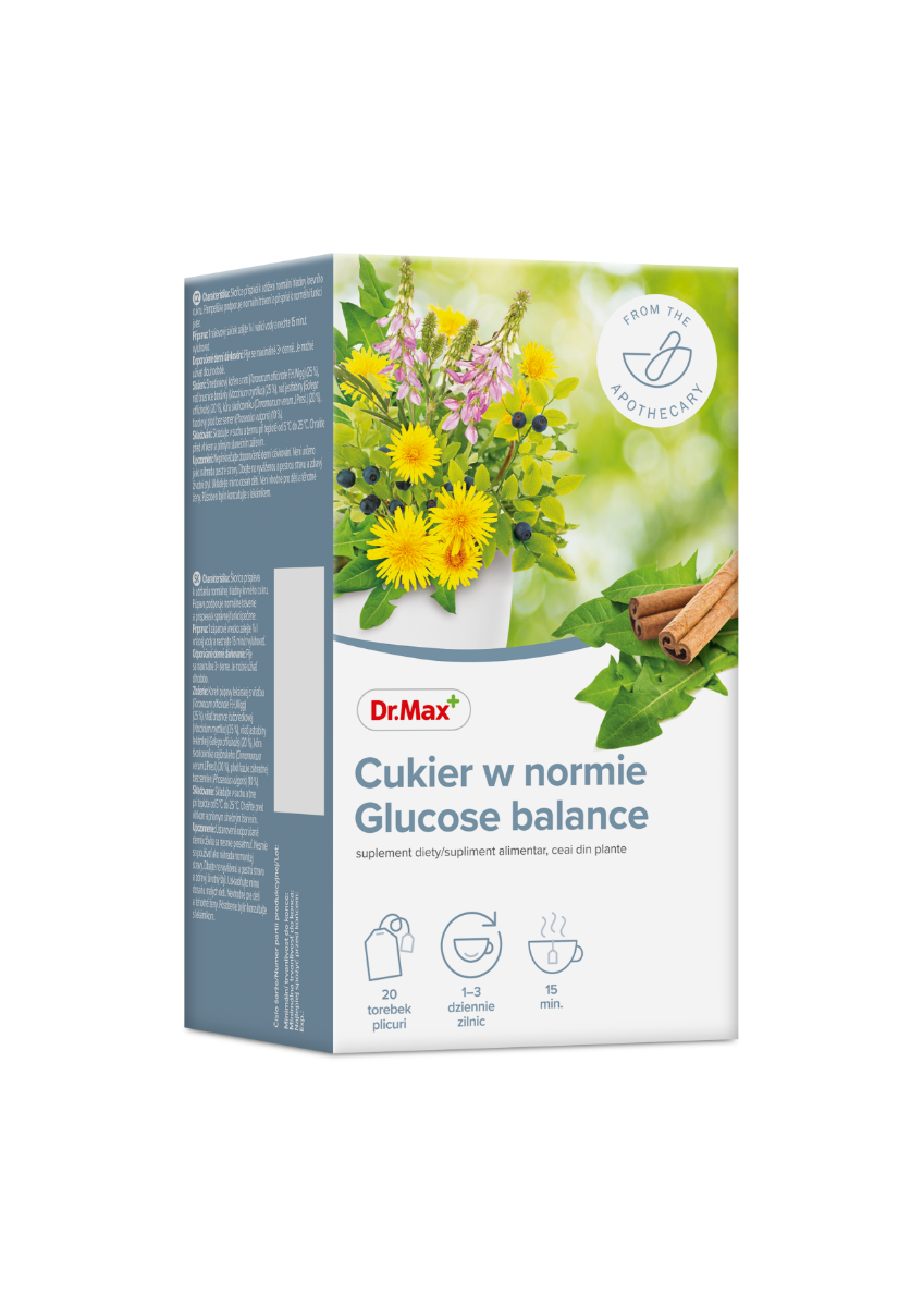 Dr. Max Ceai Glucose balance, 20 plicuri