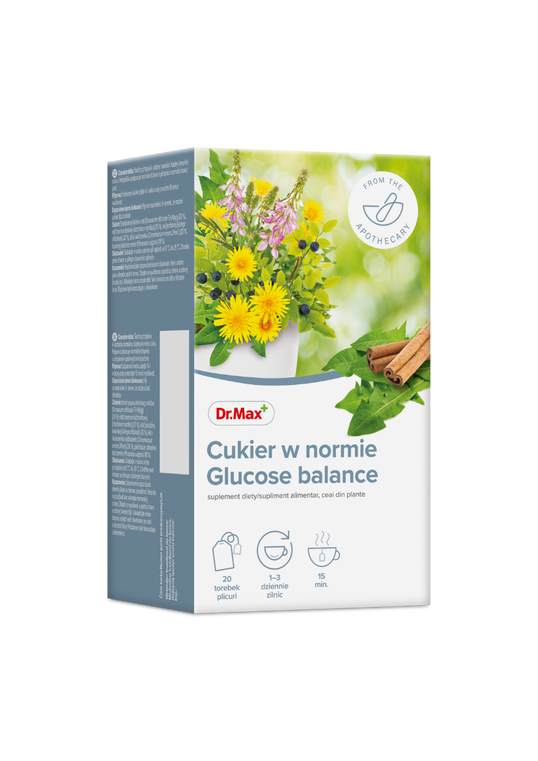 Dr. Max Ceai Glucose balance, 20 plicuri