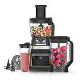 Robot de bucatarie Ninja 3-in-1 BN800EU, 1200 W, 3 viteze, bol 1.8 L, bol 2.1 L, cana 0.7 L, 5 Programe Auto-iQ (Negru/Argintiu)