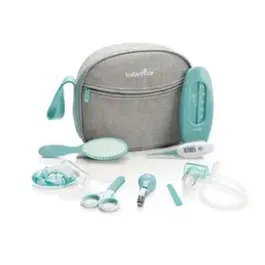 Set pentru ingrijire Babymoov Aqua, 9 Piese (Alb/Albastru)