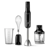 Mixer Vertical Philips ProMix Daily Collection HR2543/90, 700 W, 2 Cutite, tocator, Tel, Turbo speed (Negru/Argintiu)