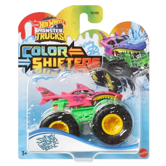 Masina de teren, Hot Wheels, Color Shifters, Shark Wreak, 1:64, HGX09
