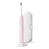 Periuta de dinti sonica electrica Philips Sonicare ProtectiveClean HX6806/03, 62000 miscari/minut, 1 mod de curatare, 2 intensitati, Senzor presiune, Functie BrushSync, 1 cap de periere, Toc de transport (Roz)