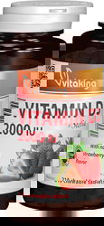 Vitamina D3 2000UI, 210 comprimate masticabile, Vitaking