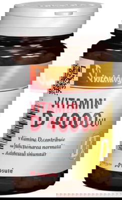 Vitamina D3 Forte 4000UI, 90 capsule, Vitaking