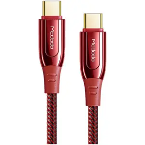 Cablu de date Mcdodo Super Charge Type-C la Type-C, 1.2m, 100W (Rosu)