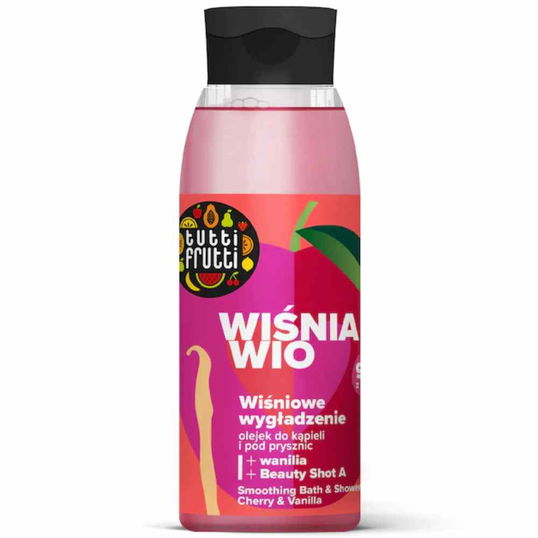 Ulei netezitor pentru baie si dus cu cirese si vanilie Tutti Frutti, 400ml, Farmona