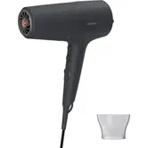 Uscator de par Philips BHD504/00, 2100W, tehnologie ThermoShield, ingrijire cu ioni, 6 setari de viteza/temperatura, cap de coafare 14 mm, Gri carbune metalizat