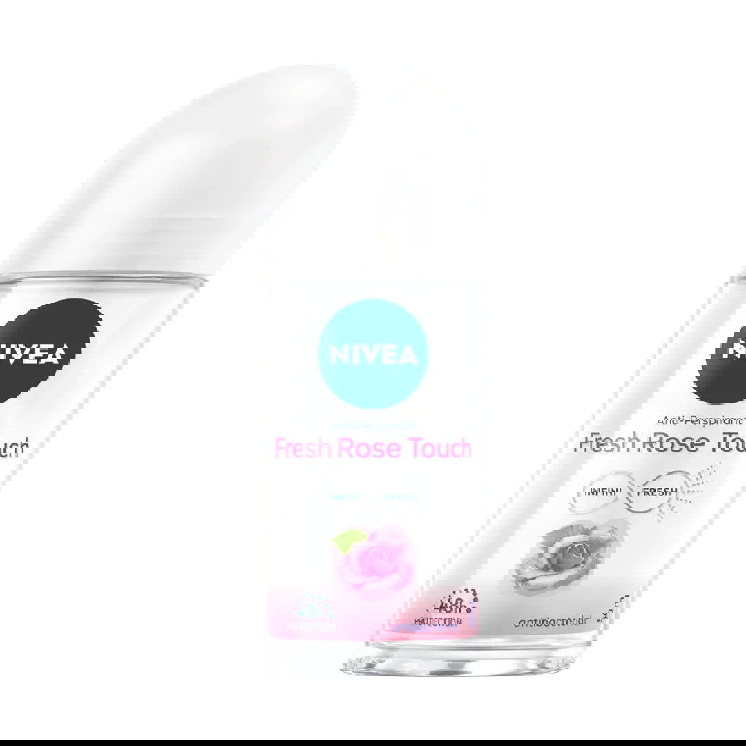 Deodorant roll-on pentru femei Fresh Rose Touch, 50ml, Nivea
