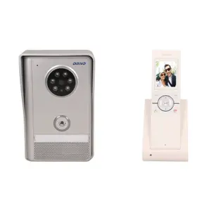 Videointerfon SEMIS MEMO ORNO OR-VID-XE-1051/W, color, wireless, display LCD 2.4 ", 3 sonerii, iluminare noaptea, alb