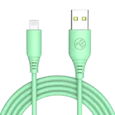 Cablu silicon Tellur USB to Lightning, 3A, 1m, Verde