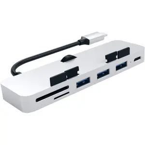 Docking station Satechi Aluminum TYPE-C CLAMP PRO, Silver