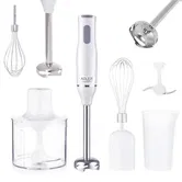 Blender chopper si mixer 3 in 1 Adler AD4620, din otel inoxidabil cu 2 vase gradate de 450 ml si 750 ml
