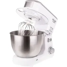 Mixer planetar Adler AD4216, 1000W, 6 viteze, capacitate bol 4l, Alb/Inox