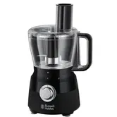 Robot de bucatarie Russell Hobbs Matte Black 24732-56, 600 W, 2.5 L, 6 accesorii, 2 viteze, Puls, Negru