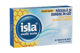 Isla Medic Acute cu gust de citrice si miere, 20 tablete de supt, Engelhard Arzneimittel
