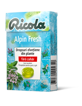 Dropsuri din plante Alpin Fresh, 40g, Ricola