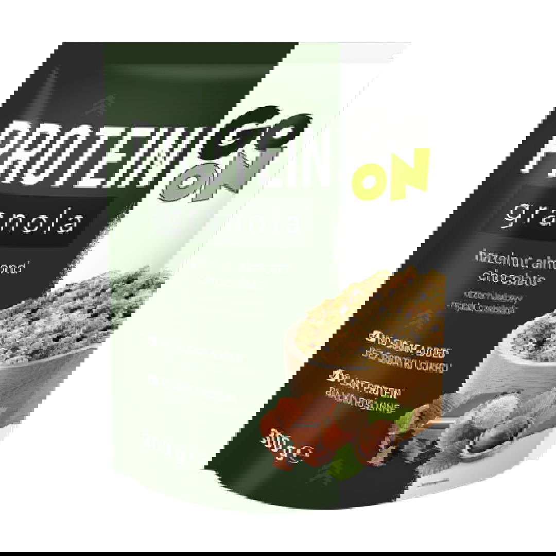 Granola proteica cu ciocolata, migdale si alune de padure Go On, 300g, Sante