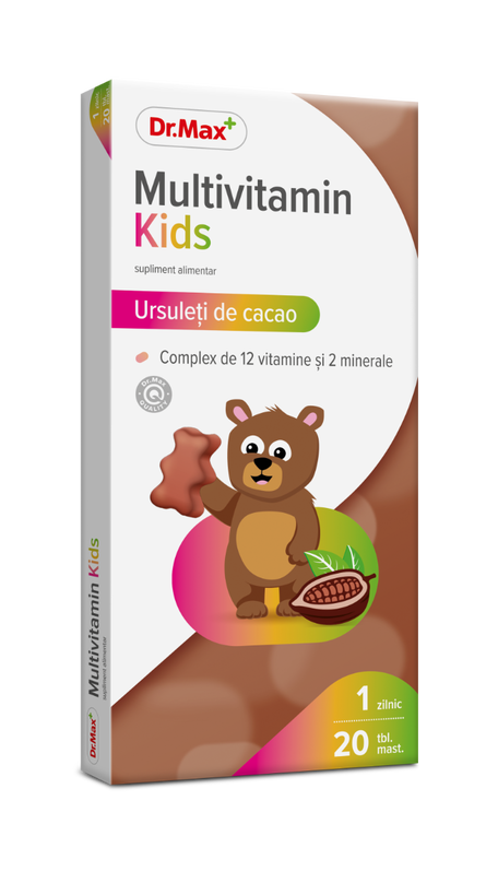Dr. Max Multivitamin Kids, 20 tablete masticabile