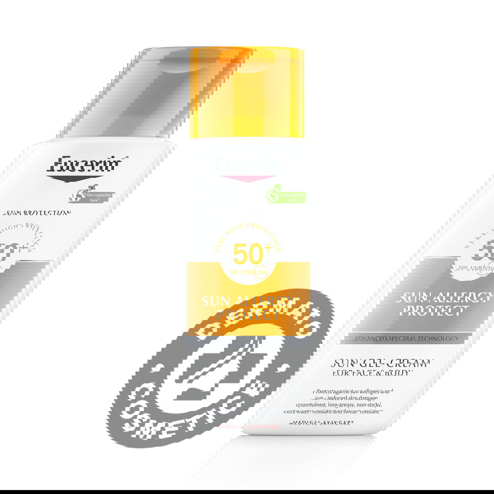 Crema de corp impotriva alergiei la soare cu SPF50, 150ml, Eucerin