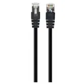 Cablu S/FTP GEMBIRD Cat6a, LSZH, cupru, 3 m, negru, AWG27, dublu ecranat PP6A-LSZHCU-BK-3M
