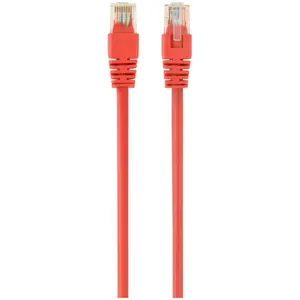 Cablu UTP GEMBIRD Cat6, cupru-aluminiu, 1 m, rosu, AWG26, PP6U-1M/R