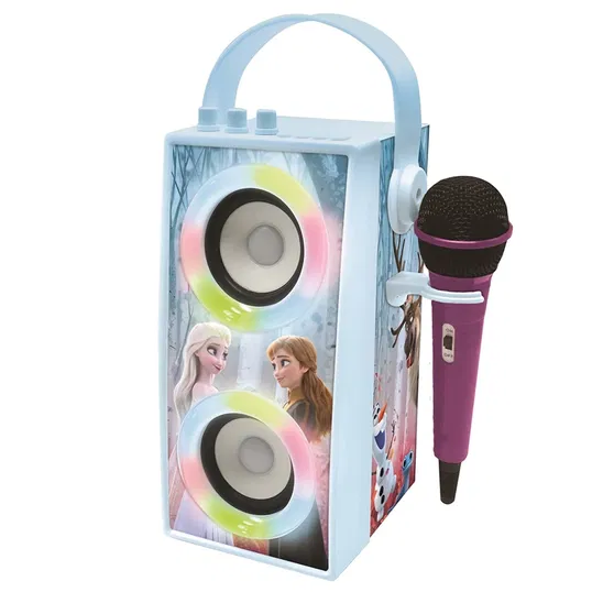 Boxa portabila cu microfon si efecte de lumini, Lexibook, Frozen