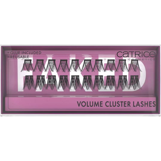 Gene false Faked Volume Cluster Lashes, Black, 20 bucati, Catrice