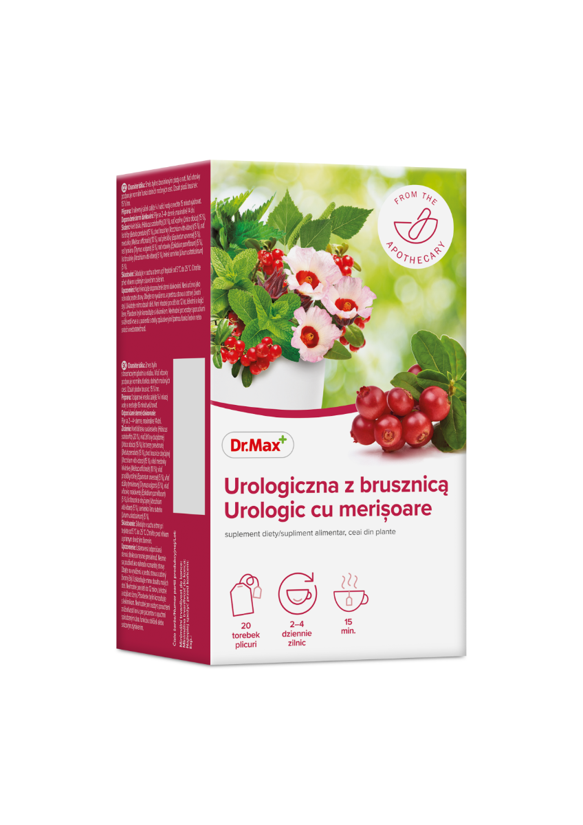 Dr. Max Ceai urologic cu merisoare, 20 plicuri
