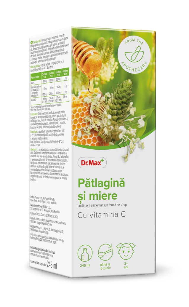 Dr. Max Sirop patlagina si miere, 245ml